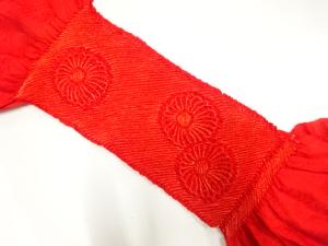 正絹　絞り　帯揚げ